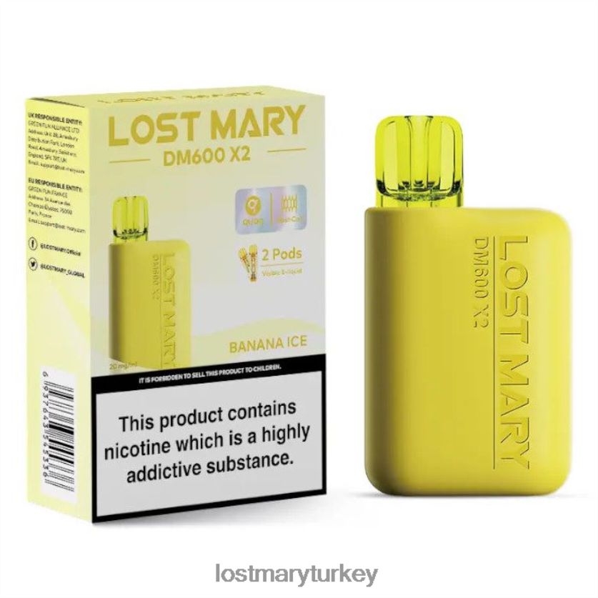 LOST MARY Flavours - kayıp mary dm600 x2 tek kullanımlık vape muzlu buz ZXVTXX187