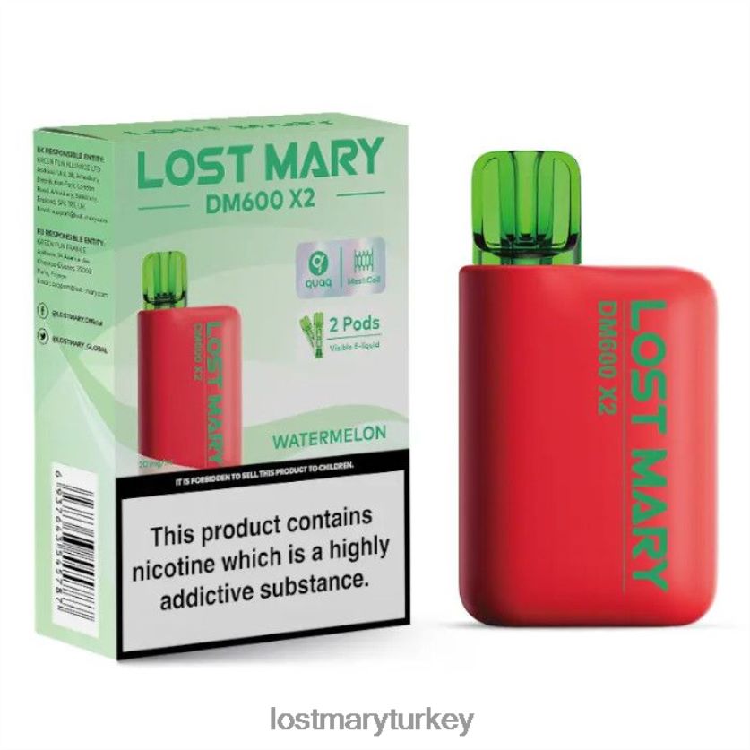 LOST MARY Sale - kayıp mary dm600 x2 tek kullanımlık vape karpuz ZXVTXX200