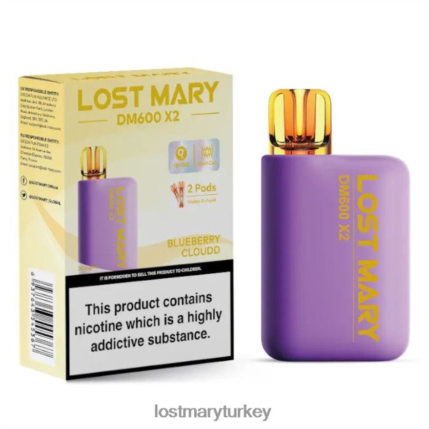 LOST MARY Sale - kayıp mary dm600 x2 tek kullanımlık vape yaban mersini bulutu ZXVTXX190
