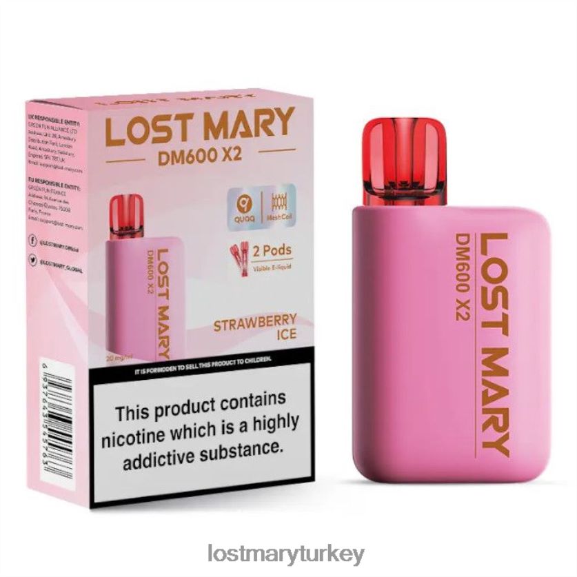 LOST MARY Vape Flavors - kayıp mary dm600 x2 tek kullanımlık vape çilekli buz ZXVTXX205