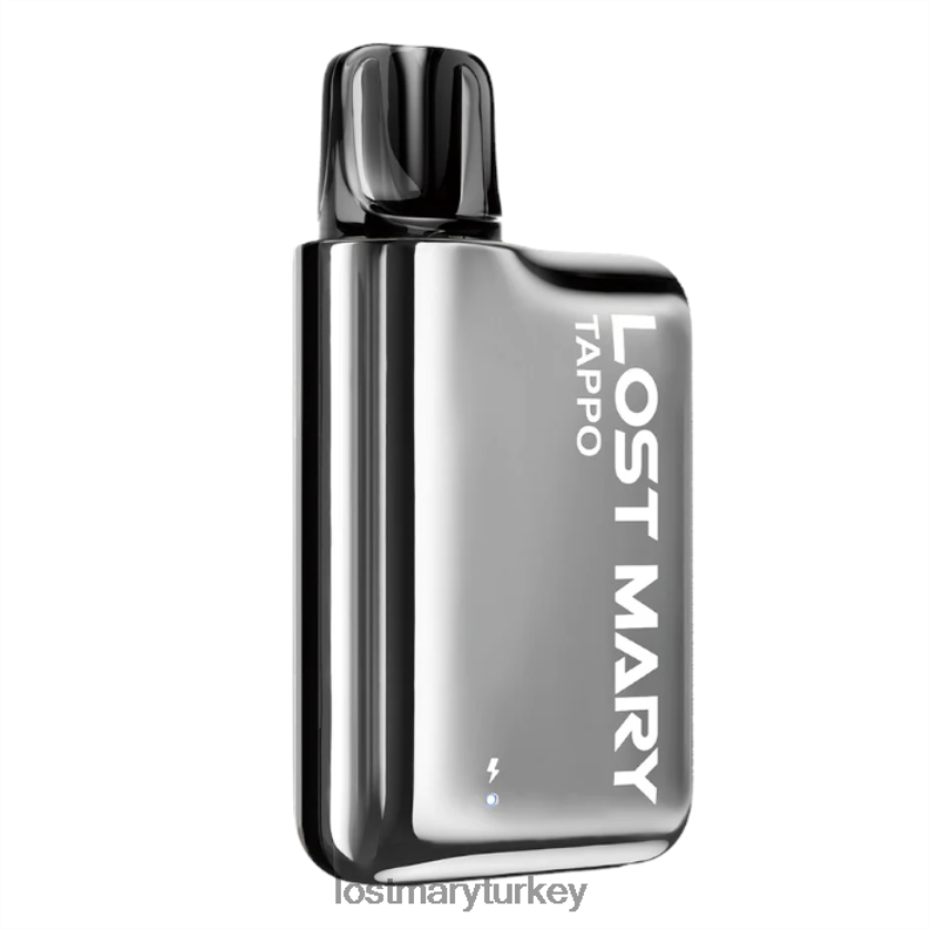 LOST MARY Vape - Lost Mary Tappo Önceden Doldurulmuş Kapsül Kiti - Önceden Doldurulmuş Kapsül gümüş paslanmaz çelik + çilekli buz ZXVTXX174