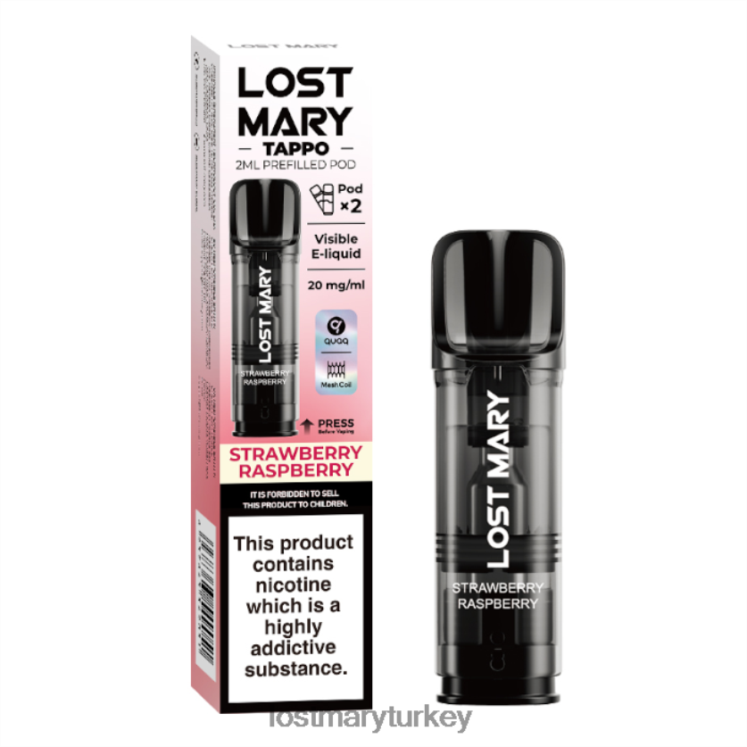 LOST MARY Online - Lost Mary Tappo önceden doldurulmuş kapsüller - 20mg - 2pk çilek ahududu ZXVTXX178