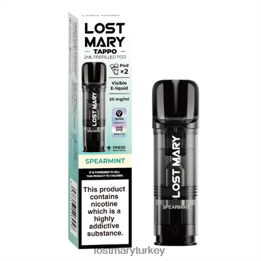 LOST MARY Vape Price - Lost Mary Tappo önceden doldurulmuş kapsüller - 20mg - 2pk nane ZXVTXX176