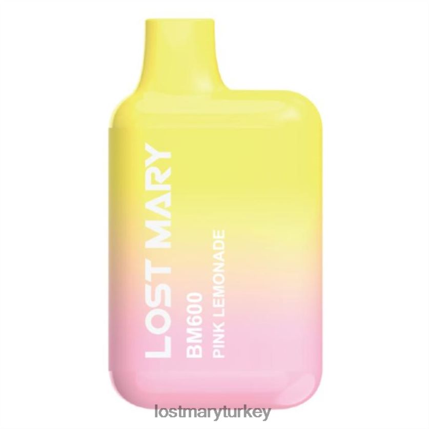 LOST MARY Online - kayıp mary bm600 tek kullanımlık vape pembe limonata ZXVTXX138