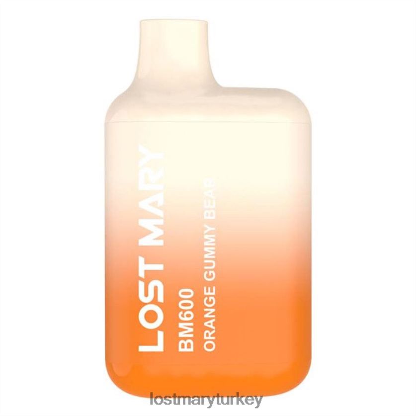 LOST MARY Vape Türkiye - kayıp mary bm600 tek kullanımlık vape turuncu sakızlı ayı ZXVTXX133